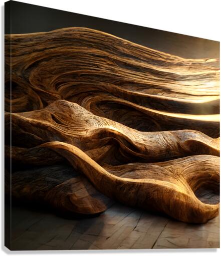Wood waves 2 Canvas Print