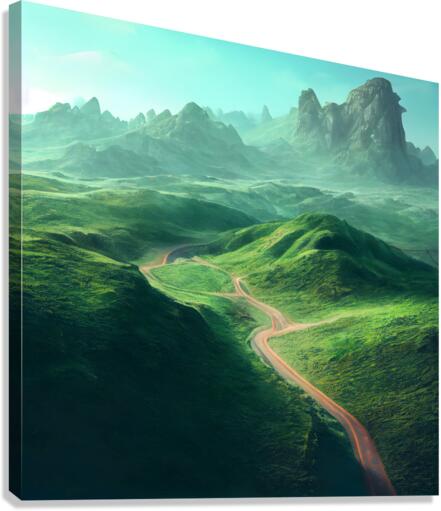 Landscape Green Canvas Print