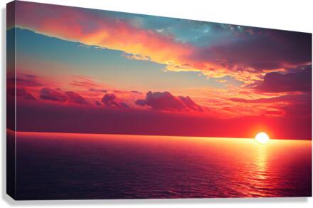 Sunset Abstract 1 Canvas Print