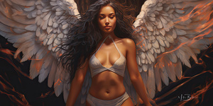 Angel of Dignity - InfiniteCanvasAi 