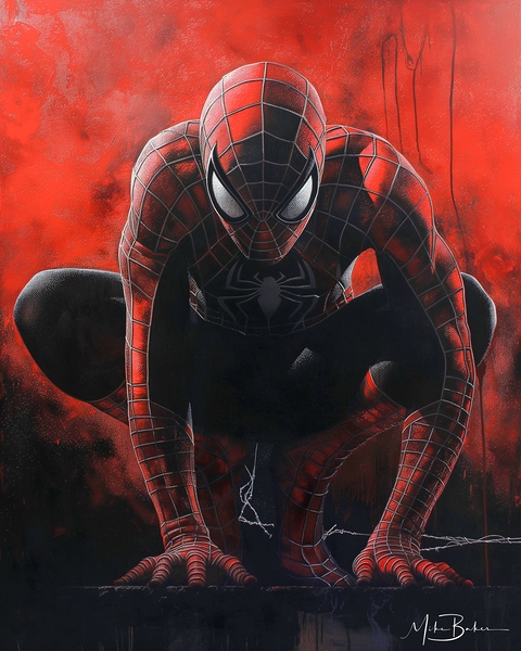 Crimson Crawler Print