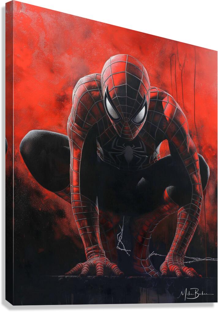 Crimson Crawler Canvas Print