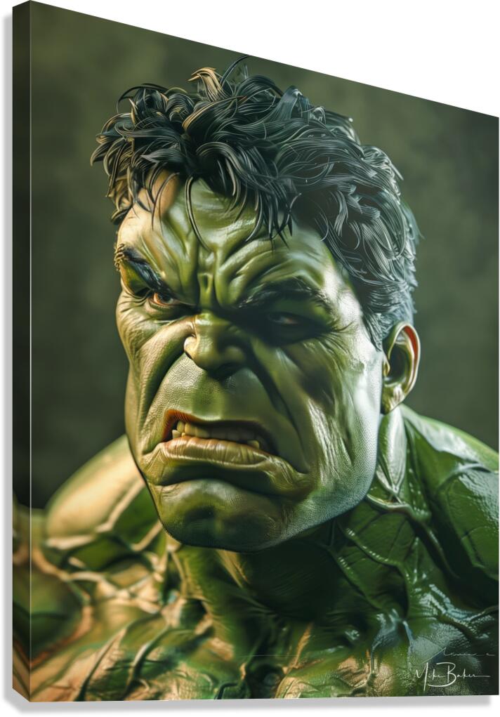 Emerald Fury Canvas Print