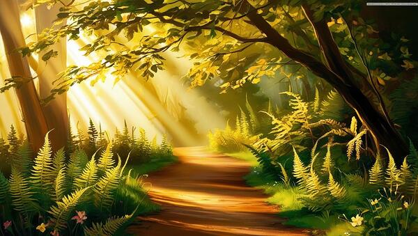 The path to the light 1 Print