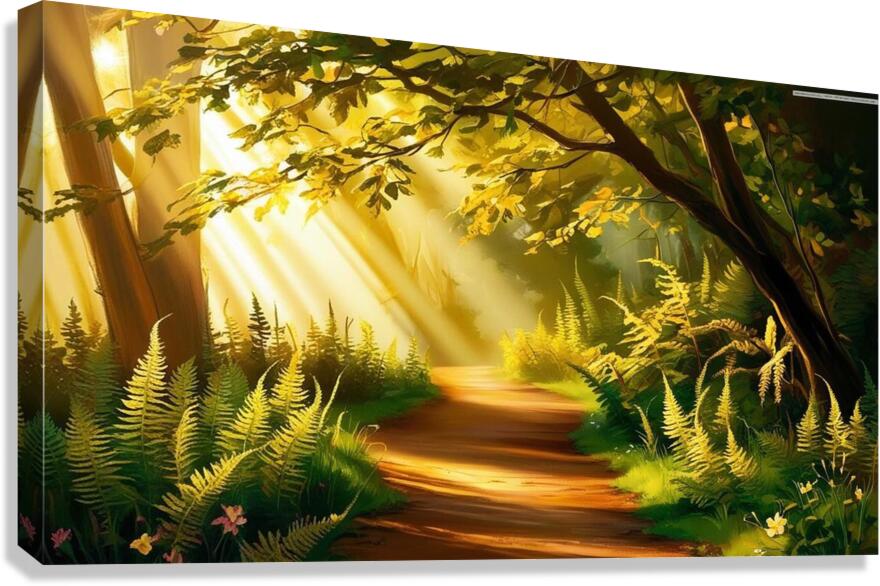 The path to the light 1 Canvas Print