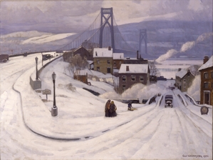 Mid Hudson Bridge–Winter [1934] by Cecil Chichester [1891–1963]