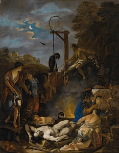 The Witches’ Sabbath By Moonlight by Domenicus van Wijnen [1658–1700]