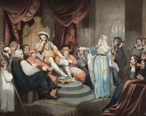 Catharine Of Aragon Pleading Her Cause by Richard Westall [1765–1836]
