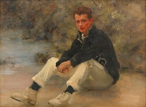 A Young Sailor [1908] by Henry Scott Tuke [1858–1929]