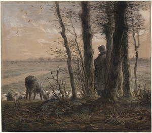 Falling Leaves [c. 1866] by Jean–François Millet [1814–1875]