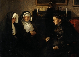 En visite. Soeurs quêteuses [1902] by Lucien Simon [1861–1945]