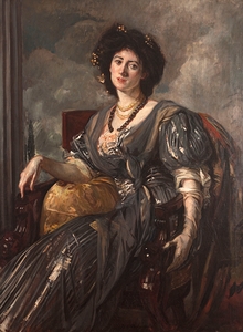 Portrait de Lady Michelham [1905] by Jacques–Émile Blanche [1861–1942]