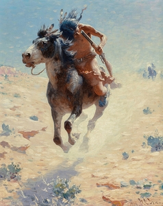 Indian Rider [1918] by William Robinson Leigh [1866–1955]