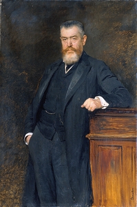 Unterrichtsminister Dr. Gustav Marchet [1911] by Viktor Stauffer [1852–1934]