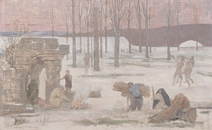 Winter [1889] by Pierre Puvis de Chavannes [1824–1898]