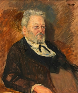 Ludwig Speidel Schriftsteller [1906] by Josef Engelhart [1864–1941]