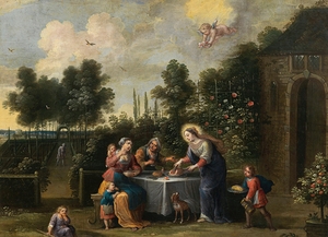 A scene from the life of Saint Elizabeth of Hungary by Abraham Willemsen [1605–1672]