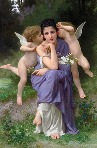 Chansons de printemps [1889] by William Bouguereau [1825–1905]