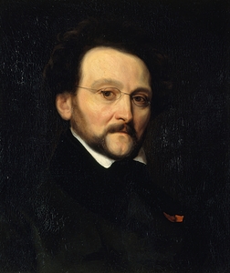 Portrait de Léon Cogniet [1794–1880]. Peintre [1840] by Emile Champmartin [1797–1883]