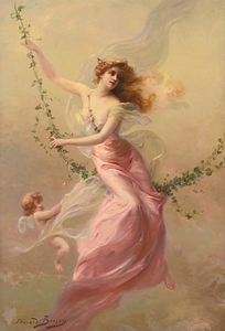 The Swing by Édouard Bisson [1856–1939]