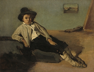 Italian Peasant Boy [1825–1827] by Jean–Baptiste–Camille Corot [1796–1875]
