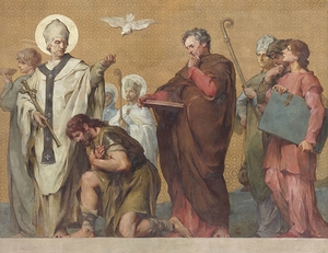 Procession carolingienne [1878–1883] by Henri Leopold Lévy [1840–1904]