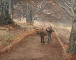 Footpath near Herlufsholm. Zealand [1890] by Laurits Andersen Ring [1854–1933]