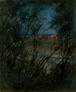 Blue Landscape [1875] by Ladislav Mednyánszky [1852–1919]