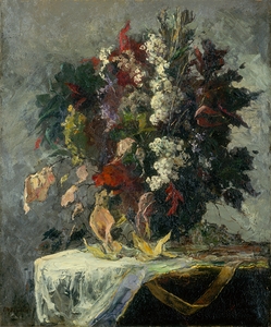 Untitled [floral still life] by Edward Mitchell Bannister [1828–1901]