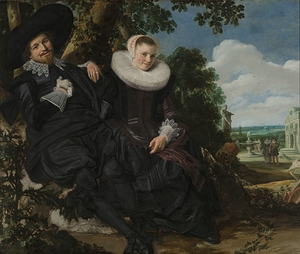 Portrait of a Couple. Probably Isaac Abrahamsz Massa and Beatrix van der Laen [c. 1622] by Frans Hals [c. 1581–1666]