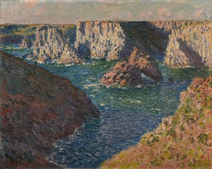 Les Rochers de Belle–Ile by Claude Monet [1840–1926]