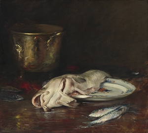 An English Cod [1904] by William Merritt Chase [1849–1916]
