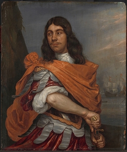 Portrait of Lieutenant–Admiral Cornelis Tromp in Roman Costume [1650–1692] by Abraham van Westerveld [1620–1692]