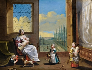 The allegory of childhood by Charles Le Brun [1619–1690]