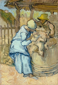 The Sheep–Shearer [After Millet] by Vincent van Gogh [1853–1890]