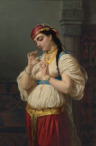 Aimée. A Young Egyptian [1869] by Émile Vernet–Lecomte [1821–1900]