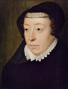 Portrait de Catherine de Médicis [1519–1589]. Reine de France [1565] by François Clouet [1536–1572]