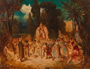 Huldigung für Hans Makart [around 1880–1890] by Ernst Juch [1838–1909]