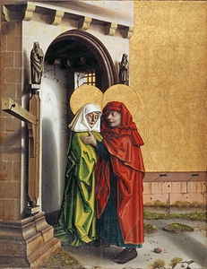 Joachim and Anne at the Golden Gate [1437–40] by Konrad Witz [ca. 1410–1446]