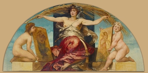 Allegory of Religious and Profane Painting [1881–1884] by Hans Makart [1840–1884]