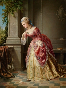 Der Liebesbrief [1874] by Augusto Tominz [1818–1883]