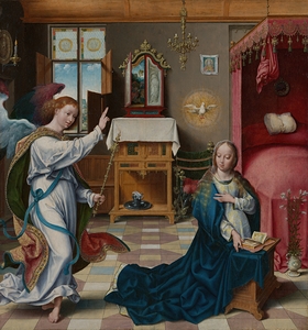 The Annunciation [ca. 1525] by Joos Van Cleve [1485–1541]