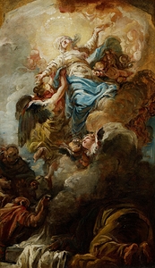 Study for the Assumption of the Virgin [1758] by Jean–Baptiste Deshays [1729–1765]