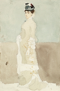 Nainen kävelypuvussa by Albert Edelfelt [1854–1905]