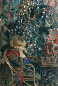 Weihnachten by Wojciech Weiss [1875–1950]