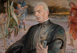 Portrait of the Reverend Jan Jasiak [1925] by Jacek Malczewski [1854–1929]