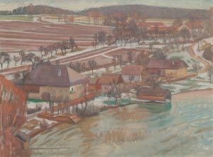 Unterbuchberg im Vorfrühling [1940] by Walther Gamerith [1903–1949]