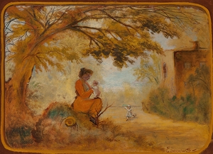 Mother and Children [1917] by Louis Michel Eilshemius [1864–1941]