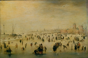 Skating Scene by Hendrick Avercamp [1585–1634]