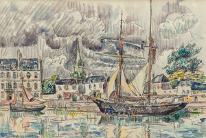 Le port de Paimpol [1924] by Paul Signac [1863–1935]